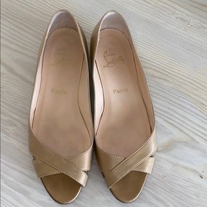 Christian Louboutin Tan Flat